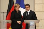 magtcentrum. Angela Merkel og Nicolas Sarkozy står i spidsen for de to største økonomier i eurozonen målt på bruttonationalprodukt (BNP). 