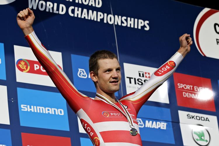 Quaade. U23 VM-sølvvinderen i enkeltstart, Rasmus Quaade, ligner en rytter der skal med 4 km-holdet til OL i London. 