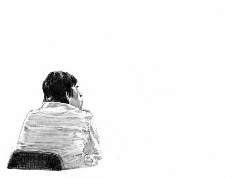 rolig. Som sædvanlig virker Amagermanden upåvirkelig i retten, der i dag behandler sagen om en voldtægt 25. september sidste år. 