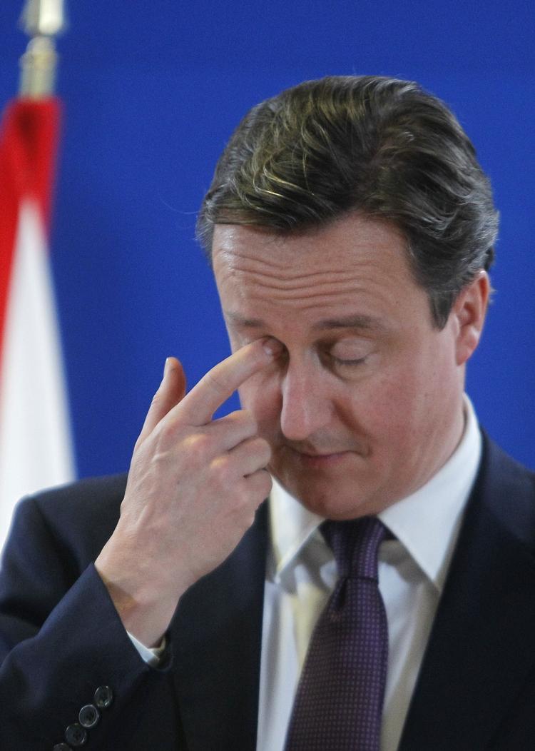Modstand. Det var den britiske premierminister, David Camerons, modstand, der gjorde det umuligt at opnå enighed om en ændring af EU-traktaten. 