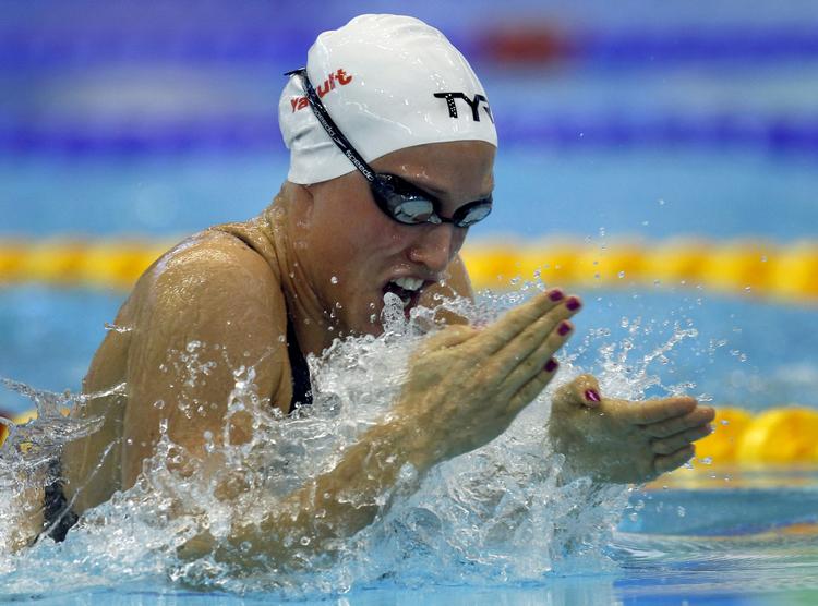 EUROPAMESTER. For anden gang er Rikke Møller Pedersen blevet europamester i 200 meter brystsvømning. 