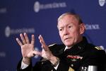 GENERALSTABSCHEF. Martin Dempsey frygter følgerne af euroens vaklen. 