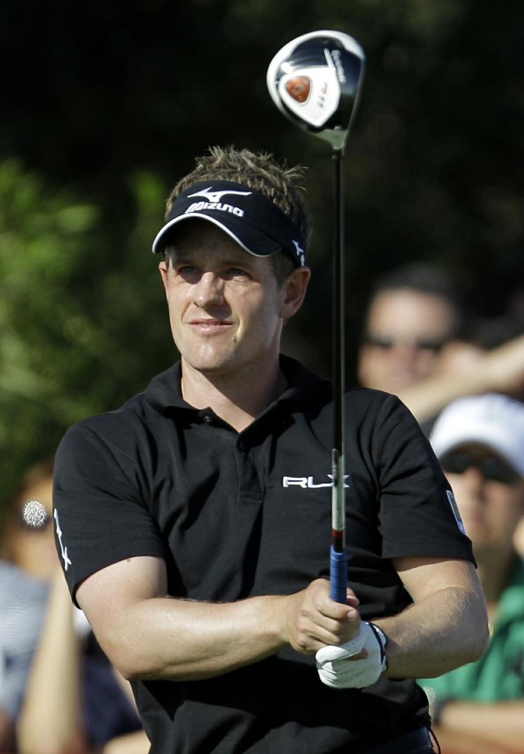 Etter. Luke Donald spillede en fejlfri 66-runde og kan søndag skrive sig ind i historiebøgerne. 