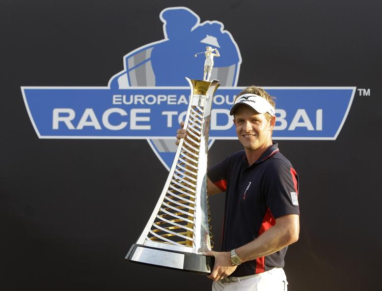 Triumf. Luke Donald har vundet turneringer i 2011 og lukkede med at skrive sig ind i golfsportens historiebøger. 
