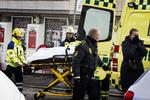 Dødsbrand. Politi og brandvæsen fik alarmen om eksplosionsbranden  klokken 12.13. 