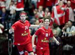 Rivaler. Hansen (forrest) og Lindberg har i 2011 haft masser af succes på både klub- og landshold. 