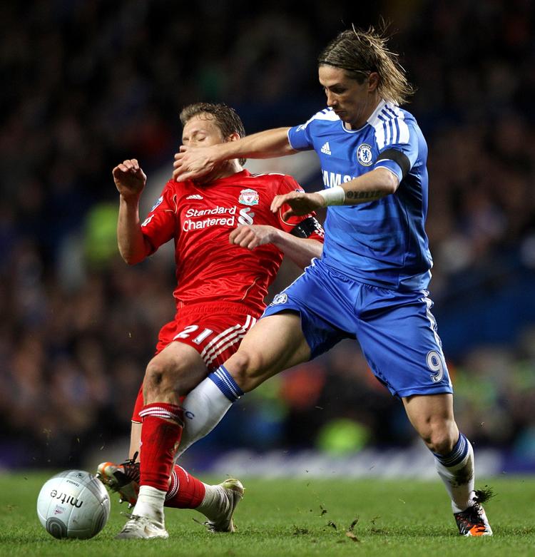 Exit? Fernando Torres forlod Liverpool (og Lucas Leiva, fordi han ville vinde titler og spille Champions League. 