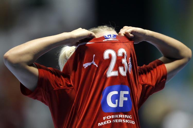 Surt. Ann Grete Nørgaard var som sine holdkammerater efter kampen meget skuffet. 