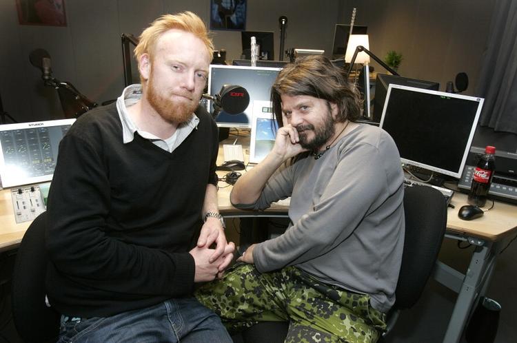 Konkurrenter. Anders Breinholt og Anders Lund Madsen kandiderer begge til titlen som årets mandlige tv-vært 2011. 