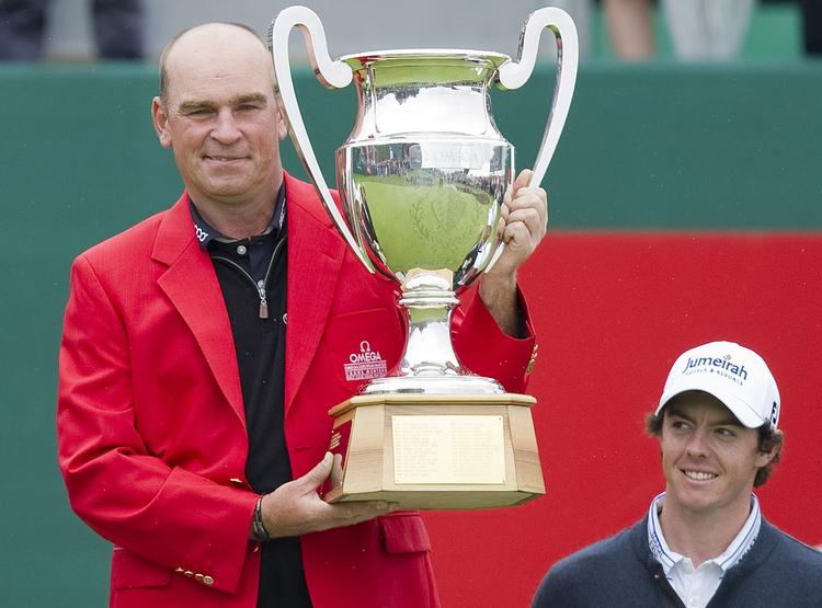 comeback. Sejren i Omega Masters var den tredje i år og den 13. i alt for Thomas Bjørn, der fik et misundeligt blik fra Caroloine Wozniackis kæreste, nordireren Rory McIlroy. 