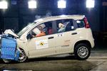 Stramning. Skrappere krav til beskyttelse af fodgængere vil gøre det sværere for nye biler at opnå topkarakter i kollisionstest hos Euro NCAP. Billedet viser den nye Fiat Panda. 