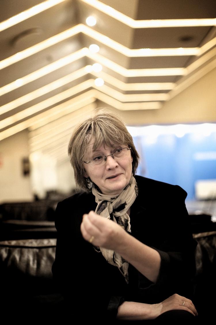 IRRITERET. Eva Gabrielsson mener, at Millennium-bøgernes tema drukner i den kommercielle eksponering af triologien. 