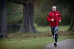 Træning. At løbe et maraton er ingen udfordring, når man hedder Kim Greisen, der her ses på en træningstur. 