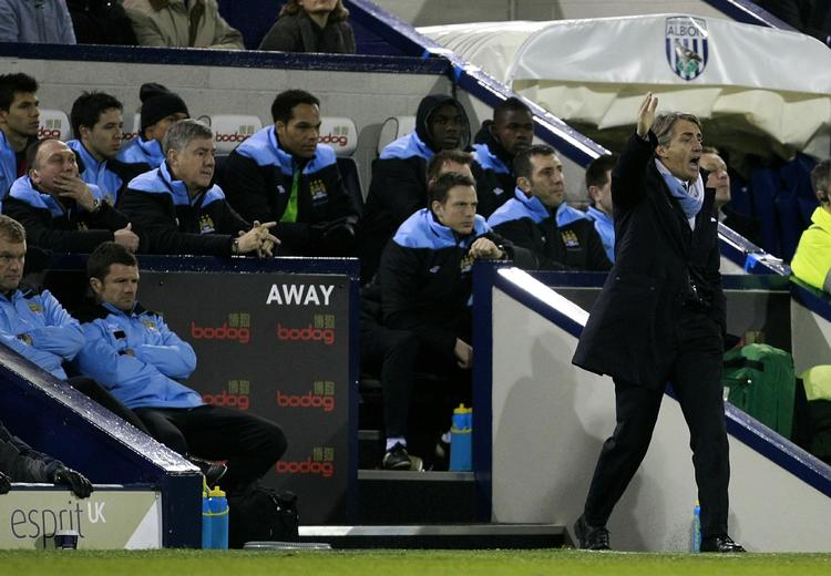 0-0. Selv om Manchester City undtagelsesvist ikke fik scoret og måtte nøjes med uafgjort mod West Bromwich Albion, er Roberto Mancini fortrøstningsfuld. 