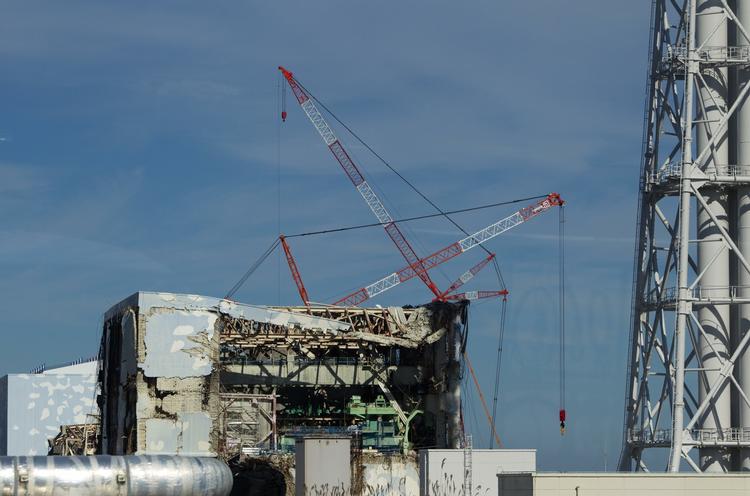 Månelandskab. Ødelæggelserne efter tsunamien ses tydeligt på Fukushima-værket, der betegnes som den dyreste naturkatastrofe nogensinde. 