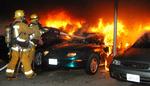 Brand. Siden politiet anholdt den 24-årige mand har der ikke været flere anholdelser i Los Angeles. 