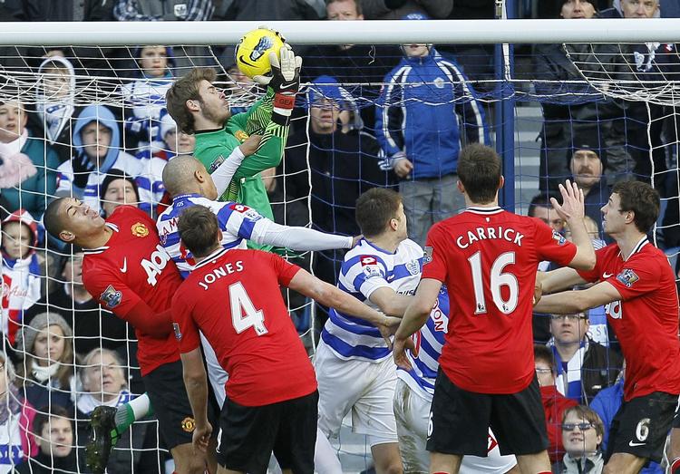 Drop. David De Gea var også impliceret i en uheldig situation mod Blackburn i lørdags. 