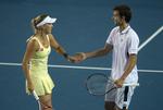 Nederlag. Wozniacki og Løchte Nielsen åbnede bedst, men kunne ikke stå  distancen mod det bulgarske par. 