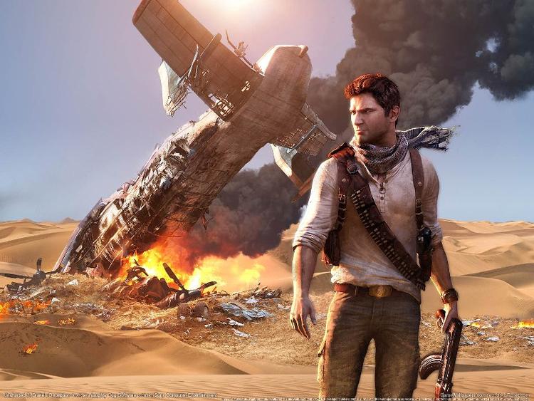 BANG 'Uncharted 3' følger som forgængerne den klassiske opskrift på eventyr, der virker. Hovedpersonen Drake er indbegrebet af cool Indiana Jonesklonet skattejæger, og derfor skifter spillet groft sagt mellem enten skuddueller, flugtscener eller gådeløsning. Illustration fra spillet 