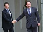Snavs. Socialistpartiets kandidat, Francois Hollande (th.) og præsident Nicolas Sarkozy er kommet med personlige anklager og beskyldninger. 