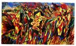 Bjergtagende. Normalt har Fyns Kunstmuseum ikke råd til så store  erhvervelser som det 3,5 meter brede maleri 'I bjergene' af Svend Wiig Hansen. I 2000 krævede det tilskud fra to fonde, ét legat, ét nævn og tre familiemedlemmer. 