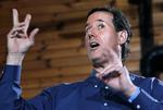 KANDIDAT. Rick Santorum blev overraskende nummer to ved første republikanske afstemning. 