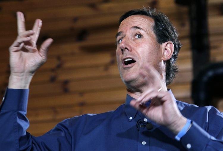 KANDIDAT. Rick Santorum blev overraskende nummer to ved første republikanske afstemning. 