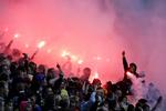 HØJRISIKOKAMPE. Møderne mellem FCK og Brøndby har tidligere udløst ballade. Nu er en FCK-hooligan dømt for forsøg på grov vold mod rivalerne under kamp på Brøndby Stadion. Arkivfoto. 