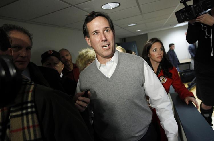 Indifferent. Rick Santorum betragter sagen om de måske fejltalte stemmer med 'munter ligegyldighed'. 