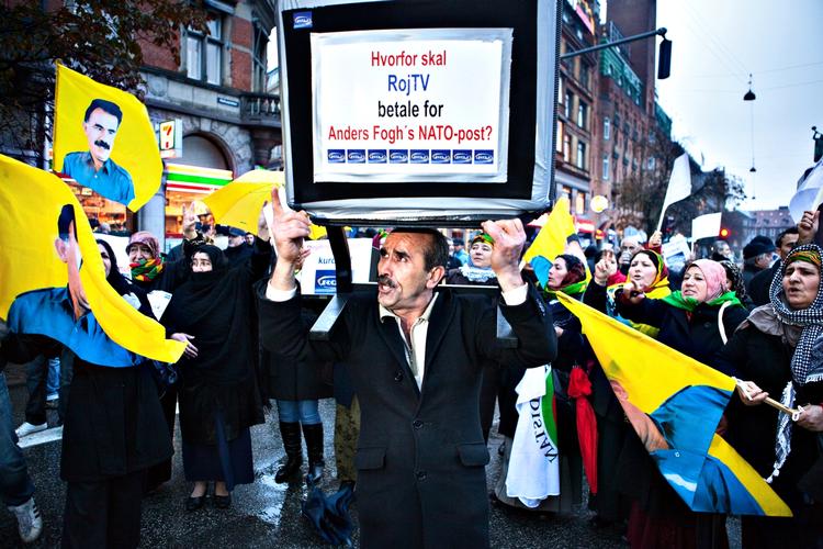 PROTEST. Kurdere har tidligere demonstreret i København over retssdagen mod ROJ TV. 