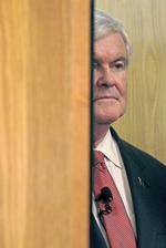 Præsidentkandidat. Newt Gingrich gik glip af en sidste mulighed for at møde vælgerne. 
