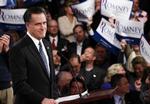 Sejrherre. Mitt Romney havde grund til at smile i aften. 