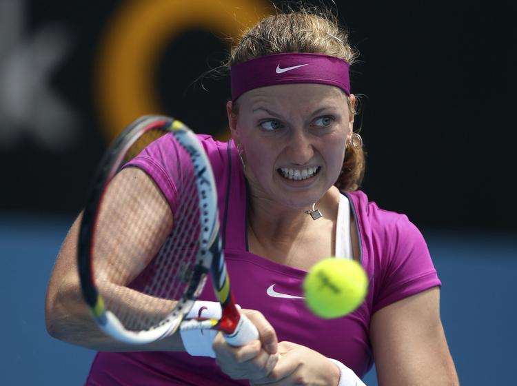 OVERBEVISENDE. Lidt over en time tog det Petra Kvitova at vinde sin kvartfinale i Sydney. 