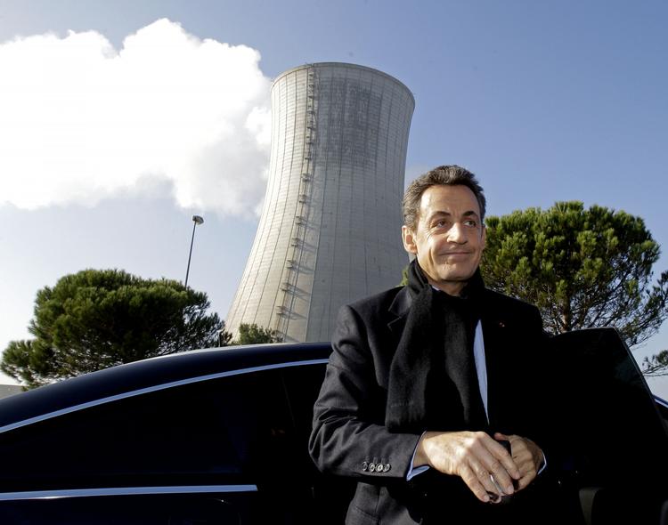 tilhænger. Frankrig med præsident Nicolas Sarkozy i spidsen satser stort på atomkraft. Værkerne producerer således 75 procent af den elektricitet, landet bruger. 
