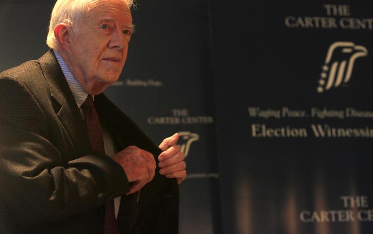 prominent. Jimmy Carter var USA's præsident fra 1977 til 1981 og har siden stiftet The Carter Center, der arbejder for at fremme menneskerettigheder. 