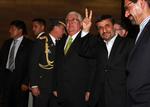 Afvisning. Den altid selvtillidsfyldte iranske præsident, Mahmoud Ahmadinejad, besøger Sydamerika i denne weekend, mens amerikanske beskyldninger rammer Iran. 