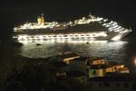 Mange passagerer gik angiveligt i panik, da 'Costa Concordia' gik på grund. 