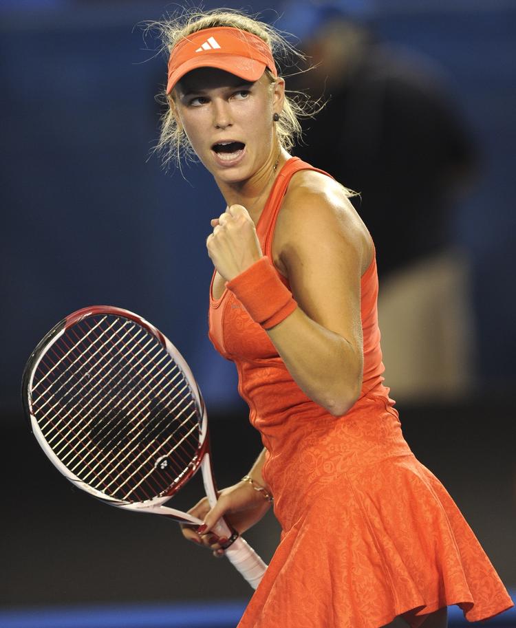 Videre. Caroline Wozniacki spillede en solid kamp mod Rodionova og lavede blot 12 uprovokerede fejl. 