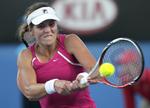 MODSTANDEREN. I sin første kamp i Australian Opens hovedturnering vandt Anna Tatishvili over 15-årige Ashley Barty. 