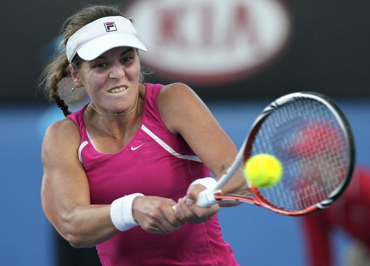MODSTANDEREN. I sin første kamp i Australian Opens hovedturnering vandt Anna Tatishvili over 15-årige Ashley Barty. 