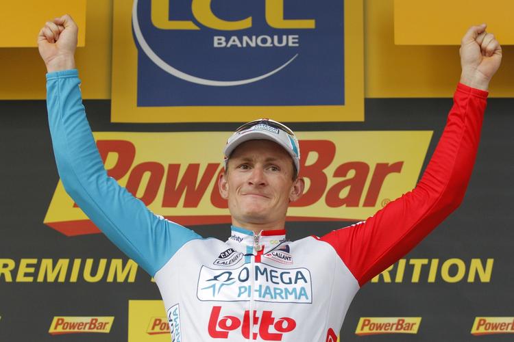 Vinder. Andre Greipel slog den italienske veteran  Alessandro Petacchi i spurten. 