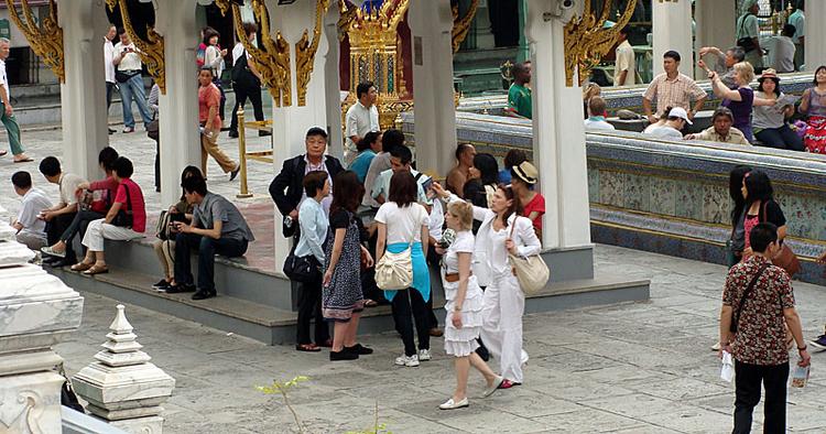 TURISTSTRØM. Grand Palace i Bangkok er en af de store turistmagneter i den thailandske hovedstad. 