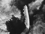HAVARIST. 'Costa Concordia' fotograferet af satellit efter forliset. 