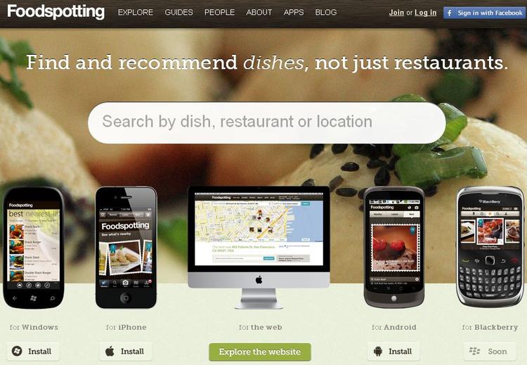 facebook-apps. Foodspotting er et af de foreløbig over 60 firmaer, der har udviklet en applikation til Facebook's Timeline. Har kan brugeren registrere såvel restauranter som måltider, der er indtaget. 