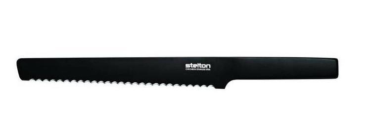 Skarpt design. Den matsorte brødkniv fra Stelton er 37,4 cm lang. PR-foto 