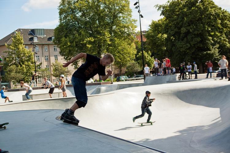 Nytænkning. Den restaurerede skaterpark ved Fælledparken er en af årsagerne til, at Københavns Kommune nu bliver hædret. 