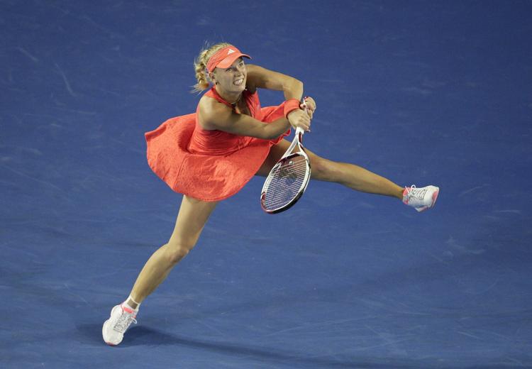 Titelkurs? Wozniacki var uovertruffen i kampens første sæt. 