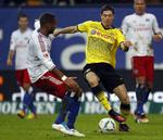 Målmager. Robert Lewandowski (t.h.) scorede to gange mod HSV. 