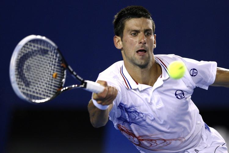Gentagelse. Novak Djokovic møder Andy Murray i semifinalen. Serberen slog Murray i finalen i Melbourne for et år siden. 