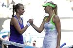 REVANCHE. Sidste år vandt Petra Kvitova (tv.) Wimbledonfinalen over Maria Sharapova, men i dag fik russeren revanche. 